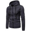 Mens Autumn Winter Hoodie Hooded Sweatshirt Full Zipper Outwear Jumper Sweater