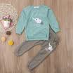 Newborn Infant Baby Girls Boy Outfits Clothes Romper Jumpsuit BodysuitPants Set
