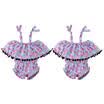 US Newborn Baby Kid Girl Tassel Jumpsuit Romper Bodysuit Clothes Outfits Sunsuit