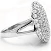 Fashion Women Wedding Engagement Silver Ring Rhinestone Jewelry Gift Size 6-10
