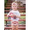 Casual Kids Baby Girl Rugby Football Outfits Tops T-shirtShorts 3Pcs Clothes US