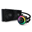 CoolerMaster Haier 240GRGB CPU water-cooled radiator I9 2066 AM4ARGB lamp beads metal cold head double chamber pump low resistance cold row
