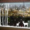 CHRISTMAS WALL WINDOW DECORATIONS STICKERS BAUBLES AND STARS SNOW DEER XMAS