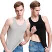 Heng Yuan Xiang ZC-303 Men&39s Vest Cotton Top Shirt Men&39s Tight Short Sleeve Shirt Skirt Sports Hurdles Underwear Black Gray 2pcs 17095 L
