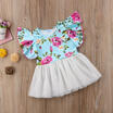 Flower Girl Princess Dress Kids Baby Party Wedding Lace Tulle Tutu Dresses 1-6Y