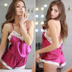 UK STOCK Ladies Lace Satin Lingerie Sleepwear Night Gown Babydoll Night Robe