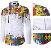 Fashion Mens Luxury Stylish Casual Dress Slim Fit T-Shirt Casual Long Sleeve Top