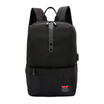 US Women Men Leather Backpacks Travel Bags USB Charging Casual Backpack Rucksack