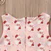 Vestido de fiesta sin mangas de la muchacha de la Navidad de Papá Noel de los niños recién nacidos Tops Ropa