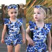Newborn Baby Girls Flower Lace Backless Romper Playsuit Sunsuit Outfits Clothes
