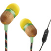 Marble BOB MARLEY JE001-CU Reggae Leave the founding father of the ear-style HIFI headset full of environmentally friendly materials to create a yellow wood headset