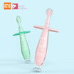 Xiaomi Kola Mama Baby Kids Soft Silicone Toothbrush Safe Teether Training Environmentally Teether Children Chewing Toothbrush 2pcs