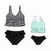 Family Matching Swimwear Mother Daughter Womens Baby Girls Swimsuit Bikini