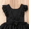 Infant Baby Girl Infant Summer Bowknot Sleeveless Chiffon Ruffled Dress Sundress