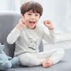 Xiaomi Ecological Chain Enterprises brand childish childrens combed cotton underwear set soft&comfortable warm breathable super soft smooth boy light gray 120