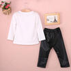 Fashion Newborn Baby Boy Girls Long Sleeve T-shirt TopsPants Outfit Clothes Set