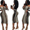 Women Long Sleeve Bodycon Dress Ladies Slim Evening Cocktail Party Mini Dress