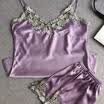 Womens Ladies Satin Silk Sleepwear Babydoll Lingerie Nightdress Pyjamas Suit New