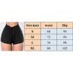 Women High Waist Drawstring Elastic Shorts Casual High Waist Skinny Short Pants