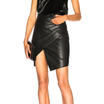 Women Leather Bodycon Pencil Stretch High Waist Tight Clubwear Short Mini Skirts