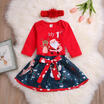 Newborn Baby Girl Xmas Clothes Outfits My First Christmas Romper Skirts 3PCS Set