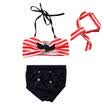 3Pcs Toddler Kid Baby Girl Swimsuit Swimwear Bathing Suit Tankini Bikini Set UK