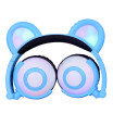 Bear ear Children Headphones support TF card function loved by children&gilrs used to Cosplay Party Childrens Day gift blue color