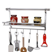 Larsd stainless steel hanging kitchen 6 hooks storage rack