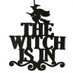 Halloween Party Indoor And Outdoor The Witch Is In Hanging Door Decoration And Wall Sign Trick Or Treat