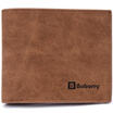 Mens Leather CreditID Card Holder Bifold Wallet Slim Purse With Middle Flap