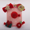5" Cute Christmas Print Hairbow Grosgrain Ribbon Hair Clips Boutique Xmas
