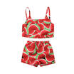Toddler Kids Baby Girl Watermelon Strap Crop Top Shorts Outfits Clothes Sunsuit