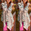 Women Ladies Fine Knit Cardigan Round Neck & V Neck Long Sleeve Tops