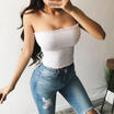 US Sexy Summer Women Casual Tank Tops Vest Blouse Sleeveless Crop Tops Shirt
