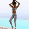 New Women Sport Pants High Waist Yoga Fitness Leggings Running Gym Trousers UK