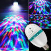 Hot Disco Stage RGB E27 LED Lights Crystal Ball Bulb 2-Head Rotating Party Lamp