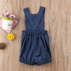 Infant Toddler Kids Baby Boy Girl Denim Romper Jumpsuit Bodysuit Clothes Outfits