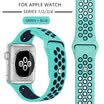 Kebbit Sport Silicone Band para Apple Watch Series 4 3 2 1 38mm 42MM 40mm 44MM Correa de reloj de repuesto iWatch Band