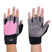 LAC respirables antideslizantes medio dedo guantes de fitness femenino muñeca mancuerna equipos de entrenamiento guantes deportivos ejercicio guantes de montar a caballo rosa código M