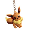 Pocket Monsters 3D Pokemon Cartoon PVC Keychain Rubber Figure Keyring Ornament Mini Pendant Pikachu Toy Accessories