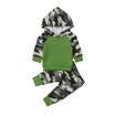 UK Seller Newborn Baby Boys Casual Hooded Tops Long Pants Outfit Clothes Set