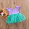 Hot Summer Newborn Baby Kid Girls Mermaid Romper TuTu Dress Skirts Outfits 0-18M