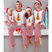 Family Matching Christmas Pajamas PJs Sets Kids Parents Sleepwear Nightwear UK
