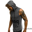 UK Mens Sports Sleeveless Muscle Fit Hoodies Pullover Tank Top Vest Bodybuilding