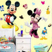 Mickey Mouse Minnie Vinyl Mural Wall Sticker Decals Kids Nursery Room Decor CAWS