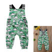 Toddler Kids Baby Girl Boy Dinosaur Romper Belt Overall Jumpsuit Outfits Clothes
