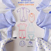 8Pcs Newborn Infant Kids Baby Boy Girl T-shirt TopsPants Outfits Clothes Set