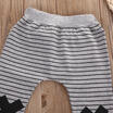 Striped Infant Baby Boys Girls Bottoms Monster Harem Pants Leggings Trousers UK