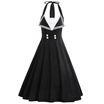 Halter Fit&Flare Plus Size Vintage Dress