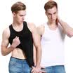 Heng Yuan Xiang ZC-303 Men&39s Vest Cotton Top Shirt Men&39s Tight Short Sleeve Shirt Skirt Sports Hurdle Underwear Black & White 2 Pack 175100 XL